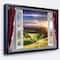 Designart - Window View - Landscape Canvas Art Print in Black Frame